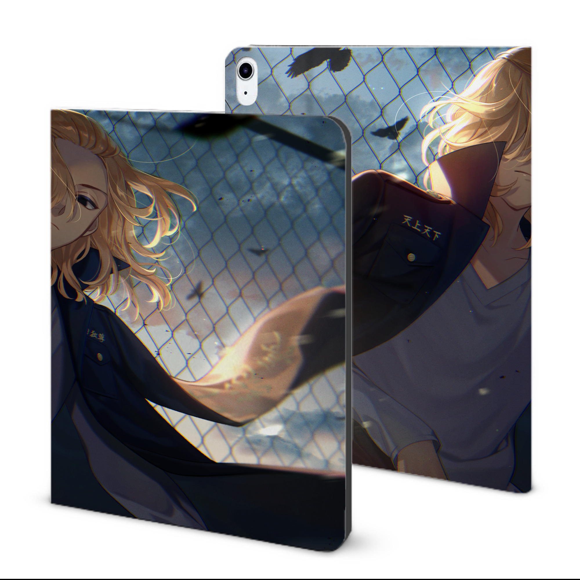 （画像用） 東京リベンジャーズ Tokyo Revengers IPad ケース ブック型 PUレザー TPU 耐衝撃 軽量 薄型 ペン収納なし 全面保護 IPad 各モデル対応